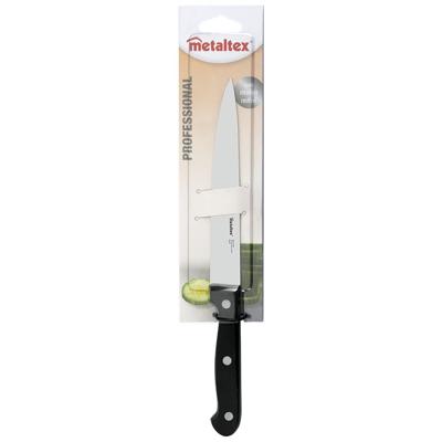 Metaltex professional universeel koksmes 28 cm zwart/rvs
