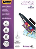 Fellowes lamineerhoes Enhance80 ft 154 x 216 mm, 160 micron (2 x 80 micron), pak van 25 stuks