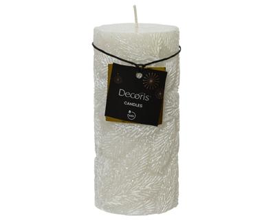 Stompkaars paraffine d7h15 cm warm wit - Decoris