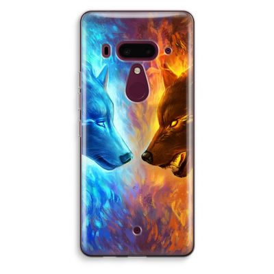 Fire & Ice: HTC U12+ Transparant Hoesje