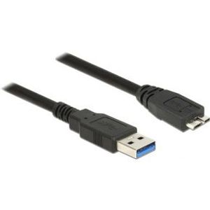 DeLOCK 85074 USB-kabel 2 m USB 3.2 Gen 1 (3.1 Gen 1) USB A Micro-USB B Zwart