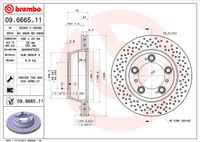 Remschijf BREMBO, Remschijftype: Geperforeerd / Geventileerd, u.a. für Porsche