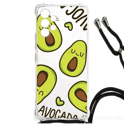 Samsung Galaxy A13 4G Stevig | Bumper Hoesje | Avocado Singing Samsung Galaxy A13 4G Stevig | Bumper Hoesje | Avocado Singing