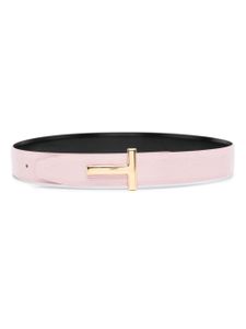 TOM FORD ceinture en cuir à charnière en T - Rose