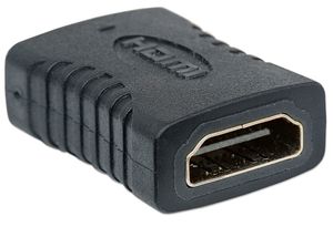 Manhattan 353465 HDMI Adapter [1x HDMI-bus - 1x HDMI-bus] Zwart Vergulde steekcontacten