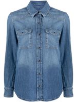 7 For All Mankind chemise d'inspiration Western en jean - Bleu