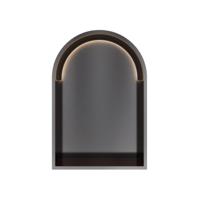 Hotbath &More Inbouwnis Toogmodel - 452 x 30 x 10 cm - met LED-verlichting - Geborsteld Zwart PVD