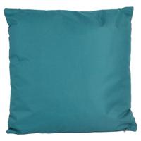 Buitenkussen 45x45x12 cm petrol - Annas collection