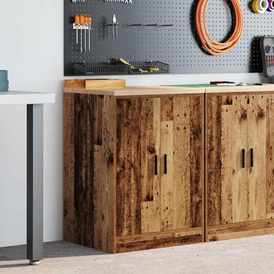 Garagekast 60x51x85 cm massief grenenhout oud hout
