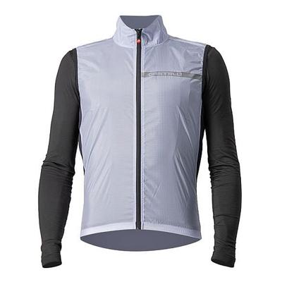 Castelli Squadra stretch mouwloos vest zilvergrijs heren