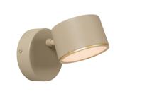 Lucide GIAN - Wandlamp - LED Dimb. - 1x9W 2700K - Taupe