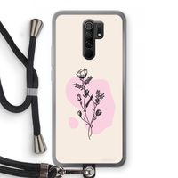 Roses are red: Xiaomi Redmi 9 Transparant Hoesje met koord