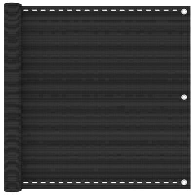 VidaXL Balkonscherm 90x300 cm hdpe antracietkleurig