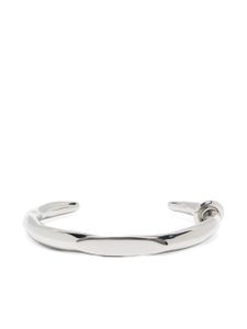 Jil Sander bracelet à logo gravé - Gris