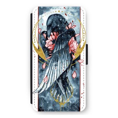 Golden Raven: iPhone 11 Flip Hoesje