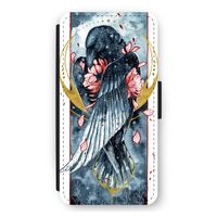 Golden Raven: iPhone 11 Flip Hoesje