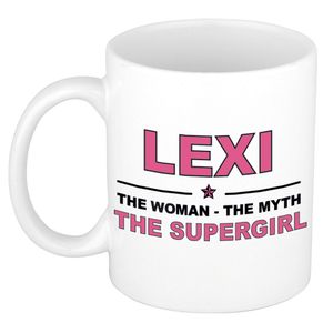 Lexi The woman, The myth the supergirl cadeau koffie mok / thee beker 300 ml