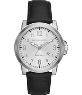 Horlogeband Michael Kors MK8590 Leder Zwart 22mm