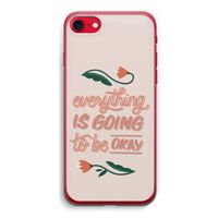 Optimistic flower girl: iPhone SE 2020 Transparant Hoesje
