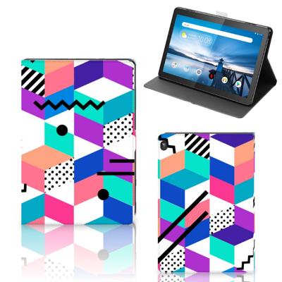 Lenovo Tablet M10 Tablet Beschermhoes Blokken Kleurrijk Lenovo Tablet M10 Tablet Beschermhoes Blokken Kleurrijk