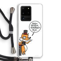 Geen Gezeik: Samsung Galaxy S20 Ultra Transparant Hoesje met koord