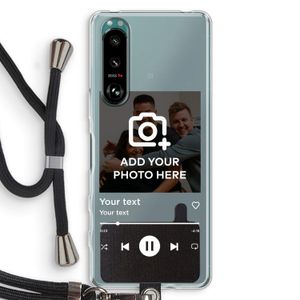 Music Player: Sony Xperia 5 III Transparant Hoesje met koord