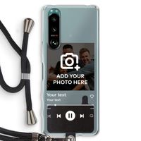 Music Player: Sony Xperia 5 III Transparant Hoesje met koord