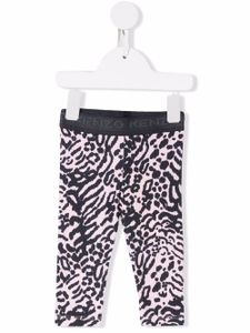 Kenzo Kids legging à imprimé léopard - Bleu