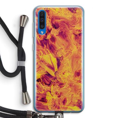 Eternal Fire: Samsung Galaxy A50 Transparant Hoesje met koord