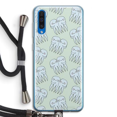 Octopussen: Samsung Galaxy A50 Transparant Hoesje met koord
