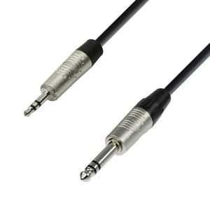 Adam Hall 4 Star BVW 0150 Rean verloopkabel 1x stereo jack naar 1x mini-jack 1,5m