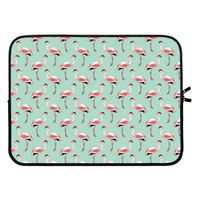 Flamingoprint groen: Laptop sleeve 15 inch
