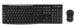 Logitech MK270 Draadloos Toetsenbord en Muis QWERTY Toetsenbord Zwart