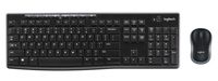 Logitech MK270 Draadloos Toetsenbord en Muis QWERTY Toetsenbord Zwart