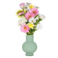 Hakbijl Glass Bloemenvaas Deborah - Groen - glas - D20 x H26 cm