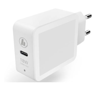 Hama Oplader, Power Delivery (PD)/Qualcomm®, 18 W, wit