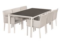 Textileen dinnerset Montgomery wit - Showmodel Amersfoort- - Textileen- Tuindeco