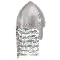 Ridderhelm replica LARP staal zilverkleurig