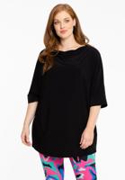 Yoek Shirt kimono mouw | Zwart | Maat 54/56
