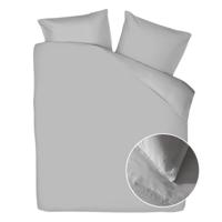 Dekbedovertrek Linnen - (1140x2601 cm) - Grijs Percale katoen - Dessin: Effen - Yellow Suites - Dekbed-Discounter.nl