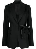 Lanvin blazer à taille ceinturée - Noir - thumbnail