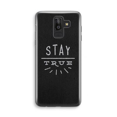 Stay true: Samsung Galaxy J8 (2018) Transparant Hoesje