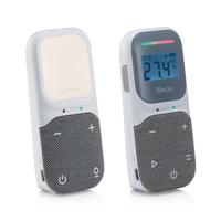 Alecto DBX140 - Moderne Full Eco audio babyfoon met heldere DECT-geluidskwaliteit, display en nachtlampje - Wit/Grijs