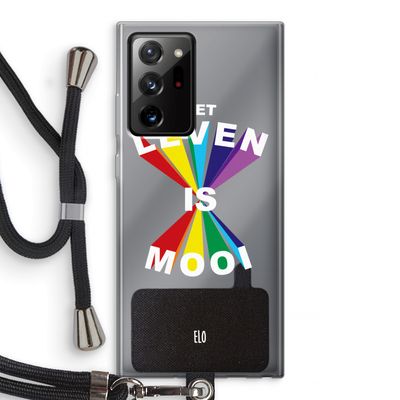 Het Leven Is Mooi: Samsung Galaxy Note 20 Ultra / Note 20 Ultra 5G Transparant Hoesje met koord