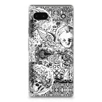 Silicone Back Case Google Pixel 6A Skulls Angel - thumbnail