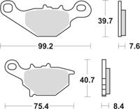 TRW Brake pad mcb 679 si sintered metal
