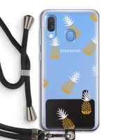 Ananasjes: Samsung Galaxy A40 Transparant Hoesje met koord