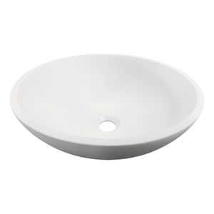 Waskom Gliss Design Dione | 40 cm | Keramiek | Vrijstaand | Rond | Wit Mat