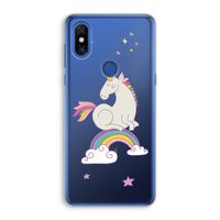 Regenboog eenhoorn: Xiaomi Mi Mix 3 Transparant Hoesje