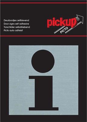 Route Alu Picto 80 x 80 mm Sticker info - Pickup